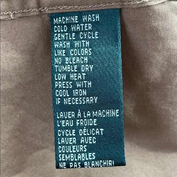 Ralph Lauren Women’s Military/Safari Vibes Khaki Long-Sleeve Snap Up Shirt S NWT - Picture 13 of 16